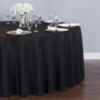 NAPPE RONDE NOIRE 108 POUCES