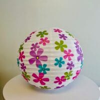 LANTERNE EN PAPIER FLEUR GROSSE